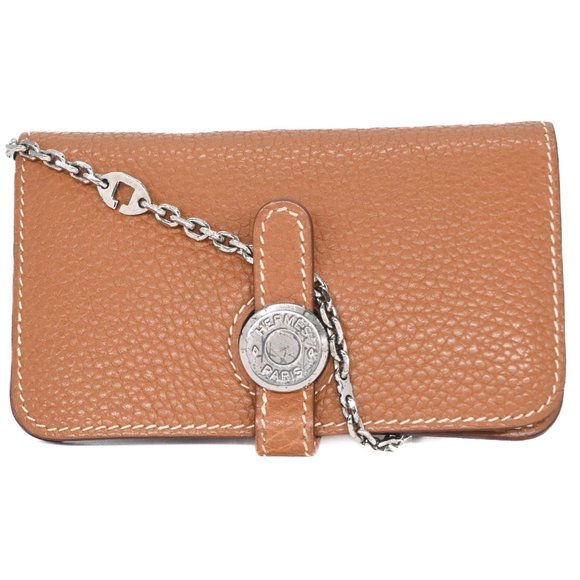 HERMES Dogon Wallet, Togo Leather, Bifold, Taurillon Clemence Gold, #□H - Picture 1 of 14